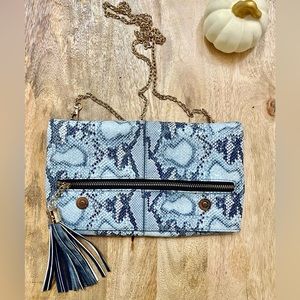 Blue,Animal Print Purse.